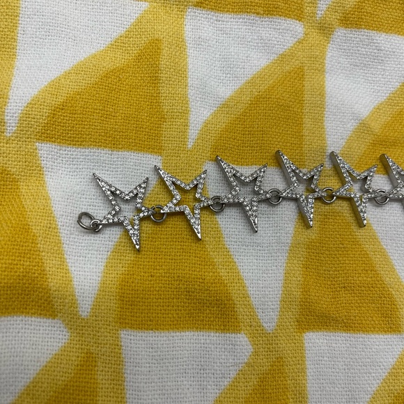 CC skye silver crystal star bracelet preowned - Picture 2 of 8